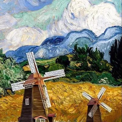 Digital art example for AI music generation