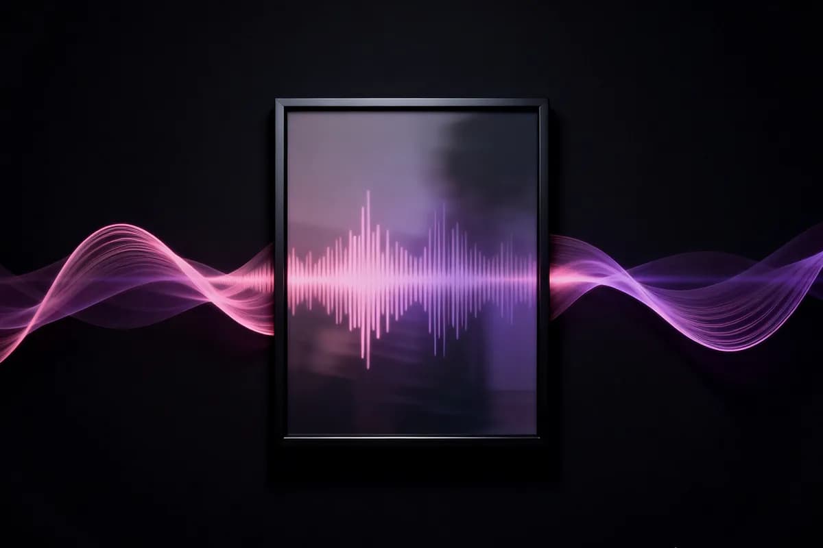 AI tool generating music from uploaded artwork