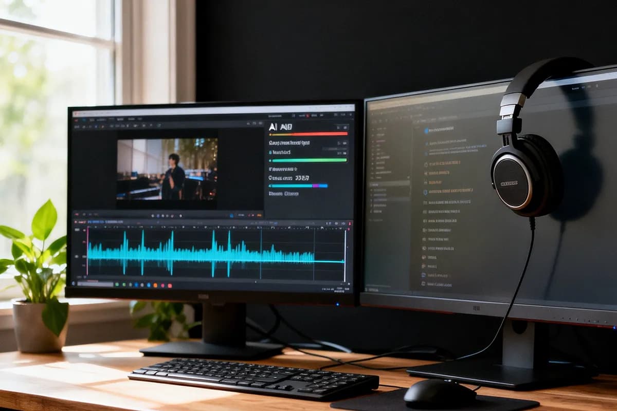Artist using AI to turn art into music for painting process videos