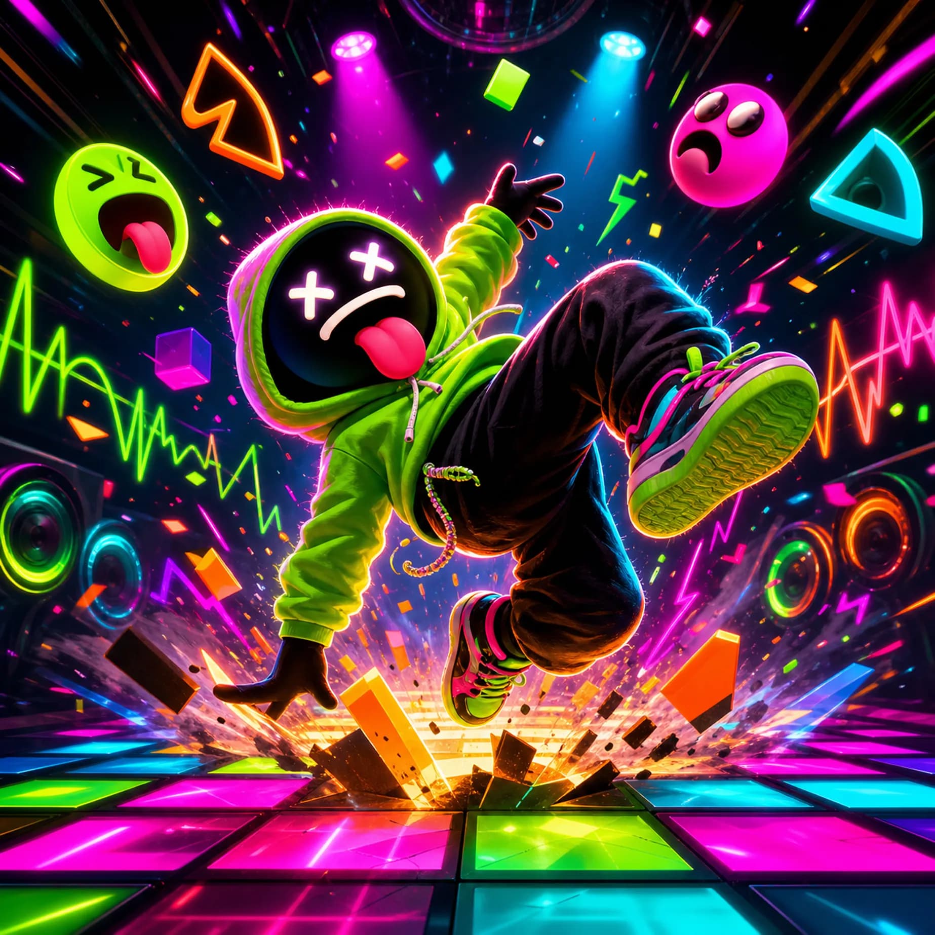 Music dance meme AI track for short-form video