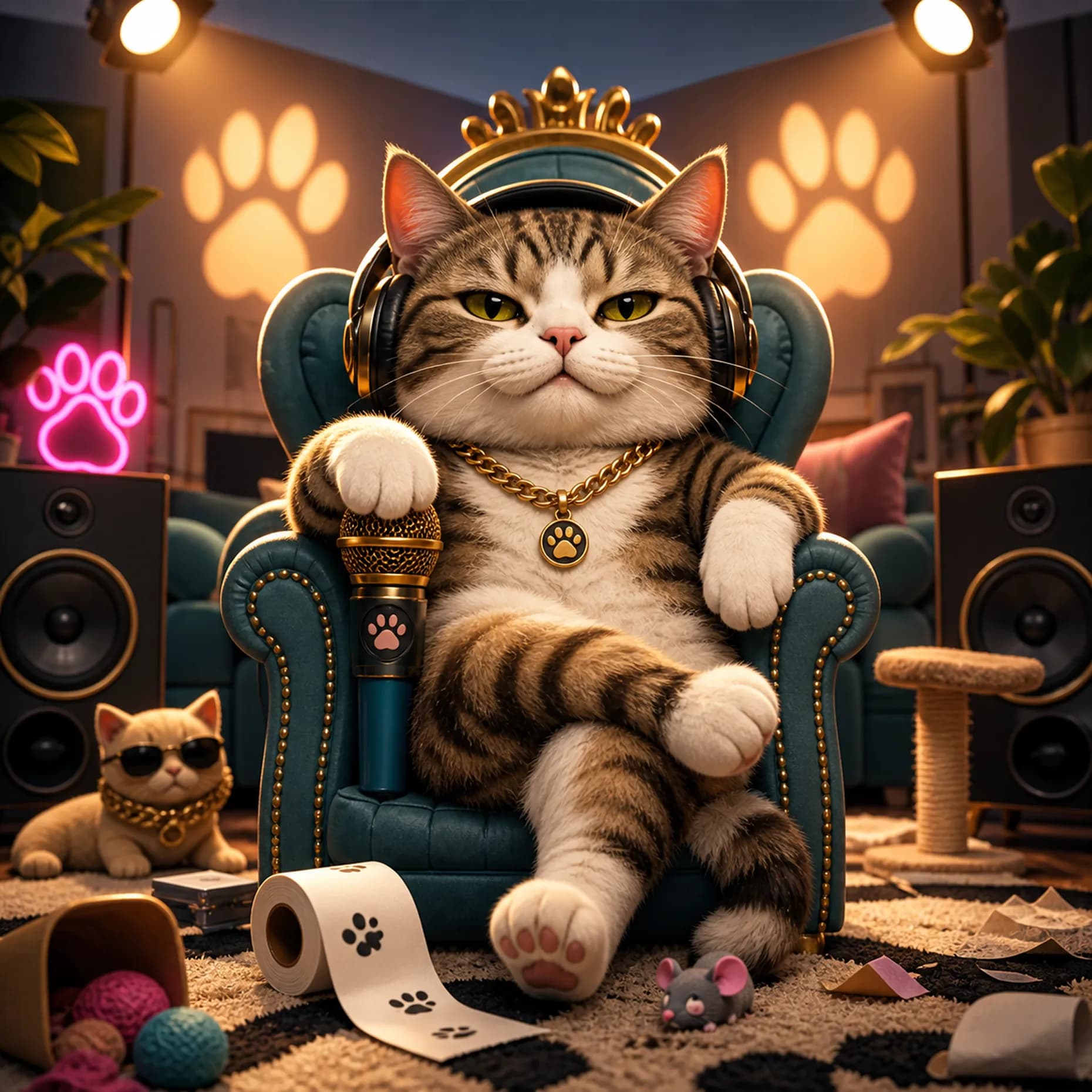 AI meme song about a pet created from a funny sentence